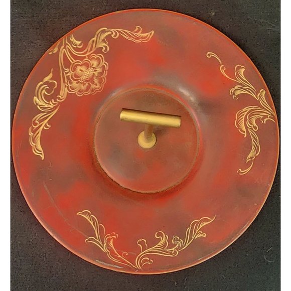 Vintage MCM Hand Painted Maruni Lacquerware Serving Plate Dish (A5019) - Picture 2 of 4